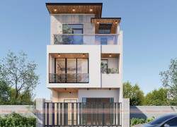 Mẫu Nhà Phố 3 Tầng Hiện Đại Thanh Lịch